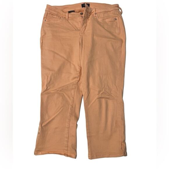 NYDJ Chloe Skinny Capri Side Slit Jeans Size 10 - Picture 3 of 5